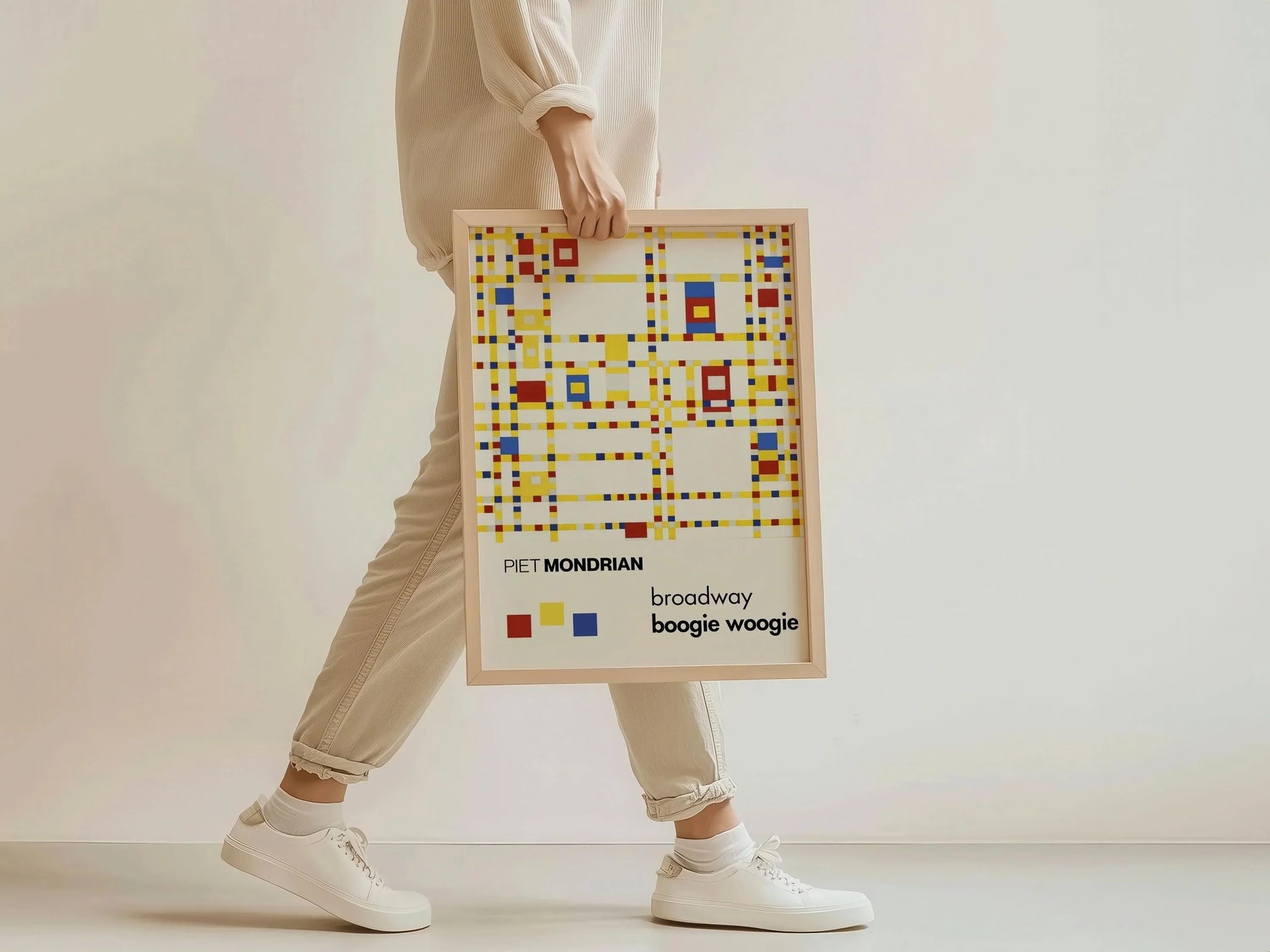 Estampe giclée de Piet Mondrian Broadway Boogie Woogie : Art moderne du milieu du XXe siècle