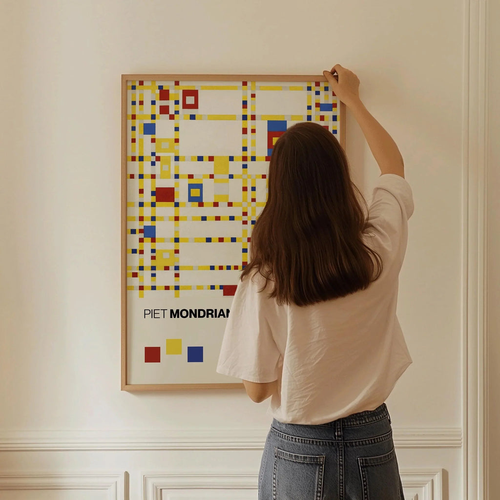 Estampe giclée de Piet Mondrian Broadway Boogie Woogie : Art moderne du milieu du XXe siècle