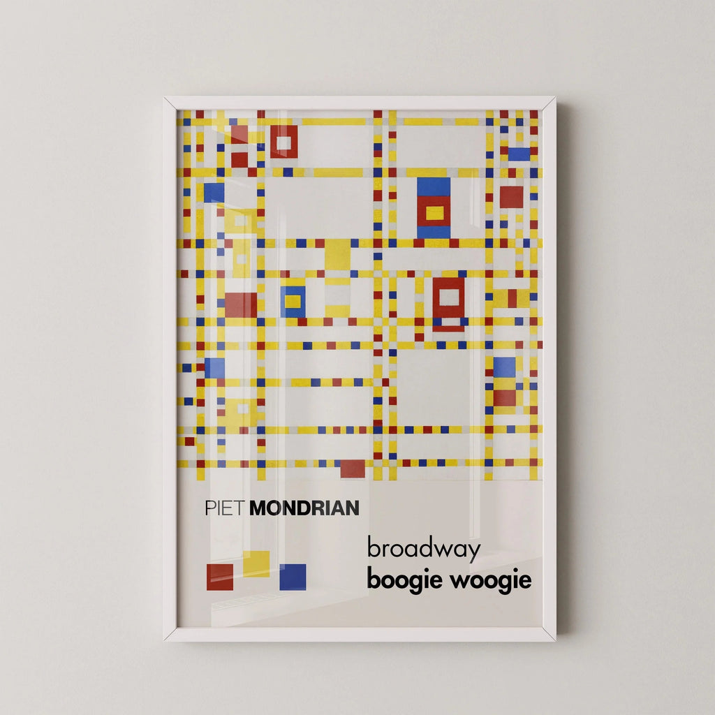 Estampe giclée de Piet Mondrian Broadway Boogie Woogie : Art moderne du milieu du XXe siècle