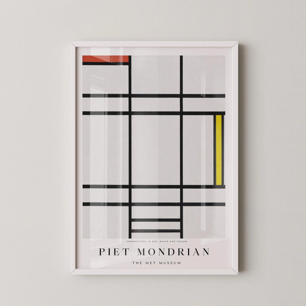 Piet Mondrian - Composition 1936 | Estampe d'art moderne du milieu du XXe siècle (disponible encadrée ou non encadrée)