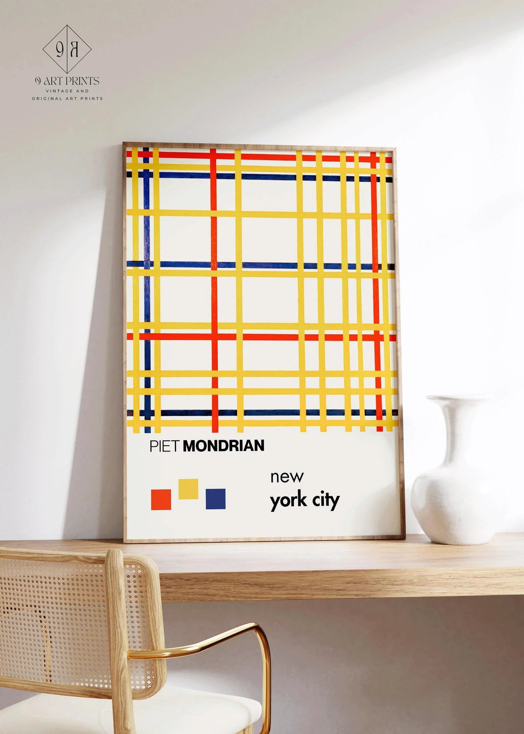 Estampe de Piet Mondrian à New York : Giclée moderne du milieu du XXe siècle