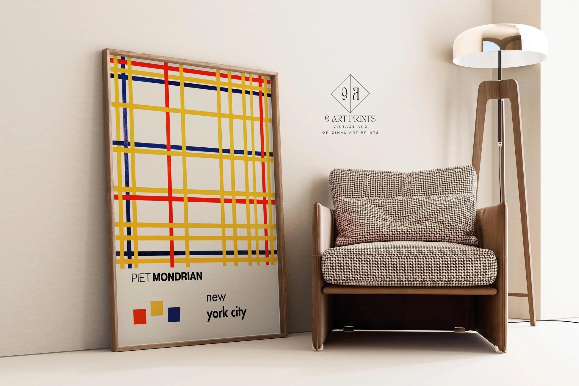 Estampe de Piet Mondrian à New York : Giclée moderne du milieu du XXe siècle