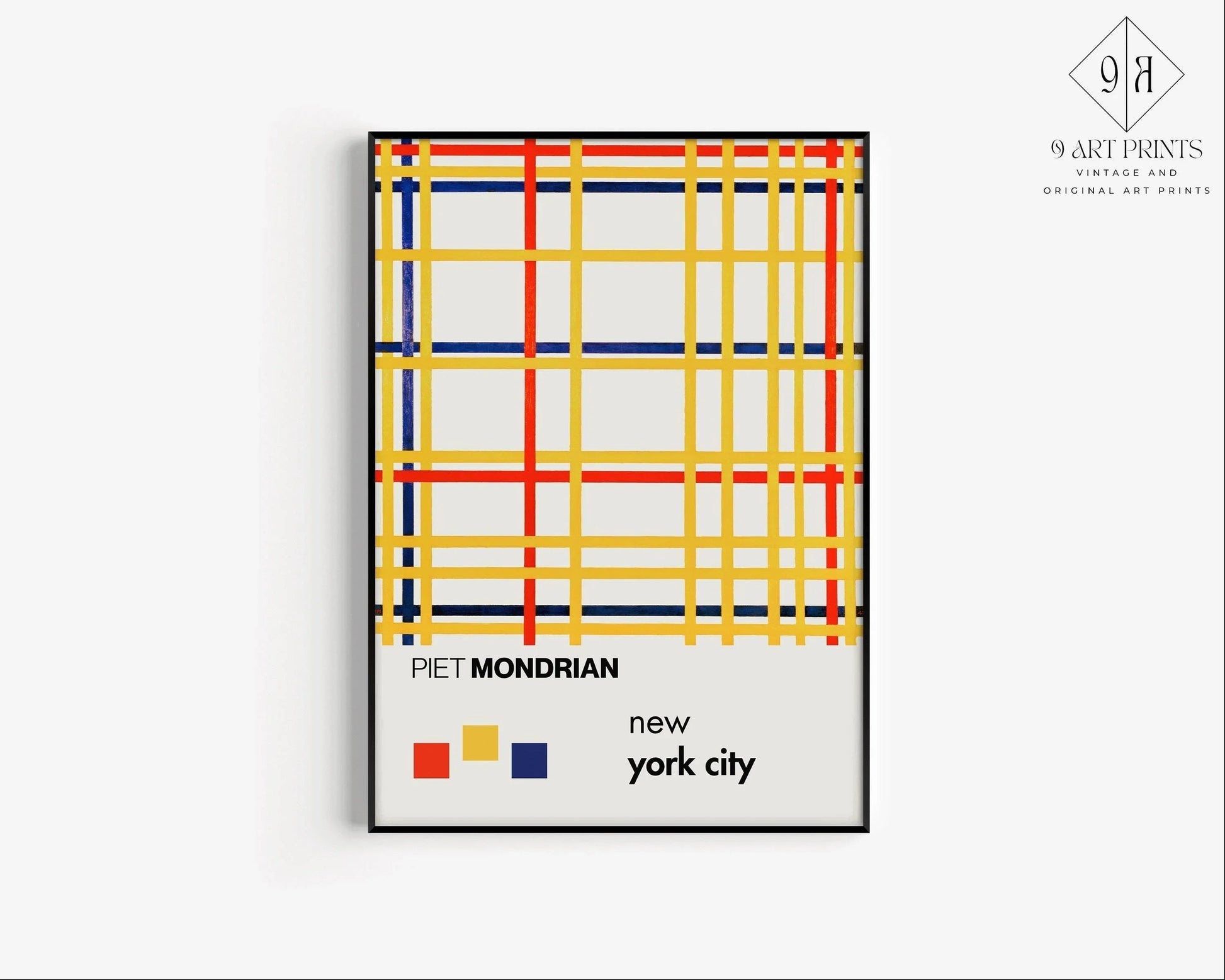 Estampe de Piet Mondrian à New York : Giclée moderne du milieu du XXe siècle