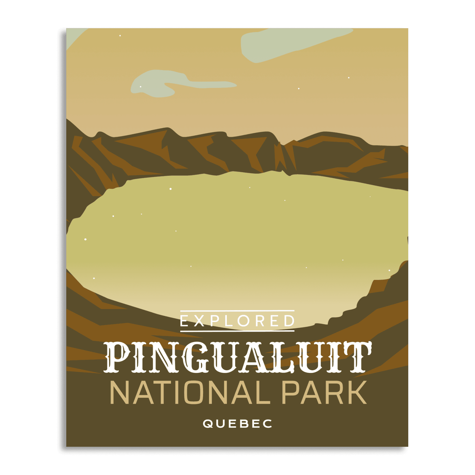 Pingualuit National Park 'Explored' Poster