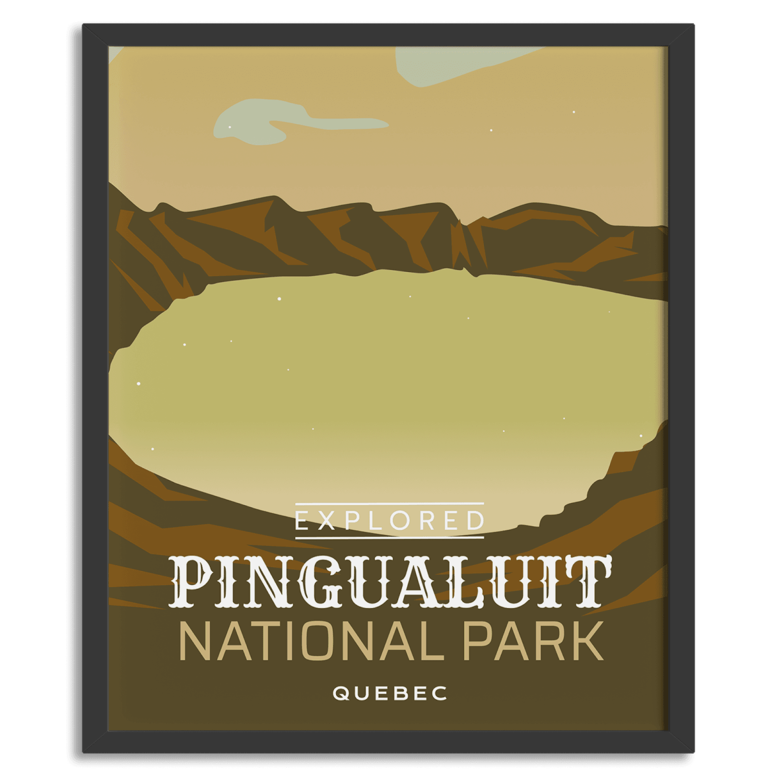Pingualuit National Park 'Explored' Poster