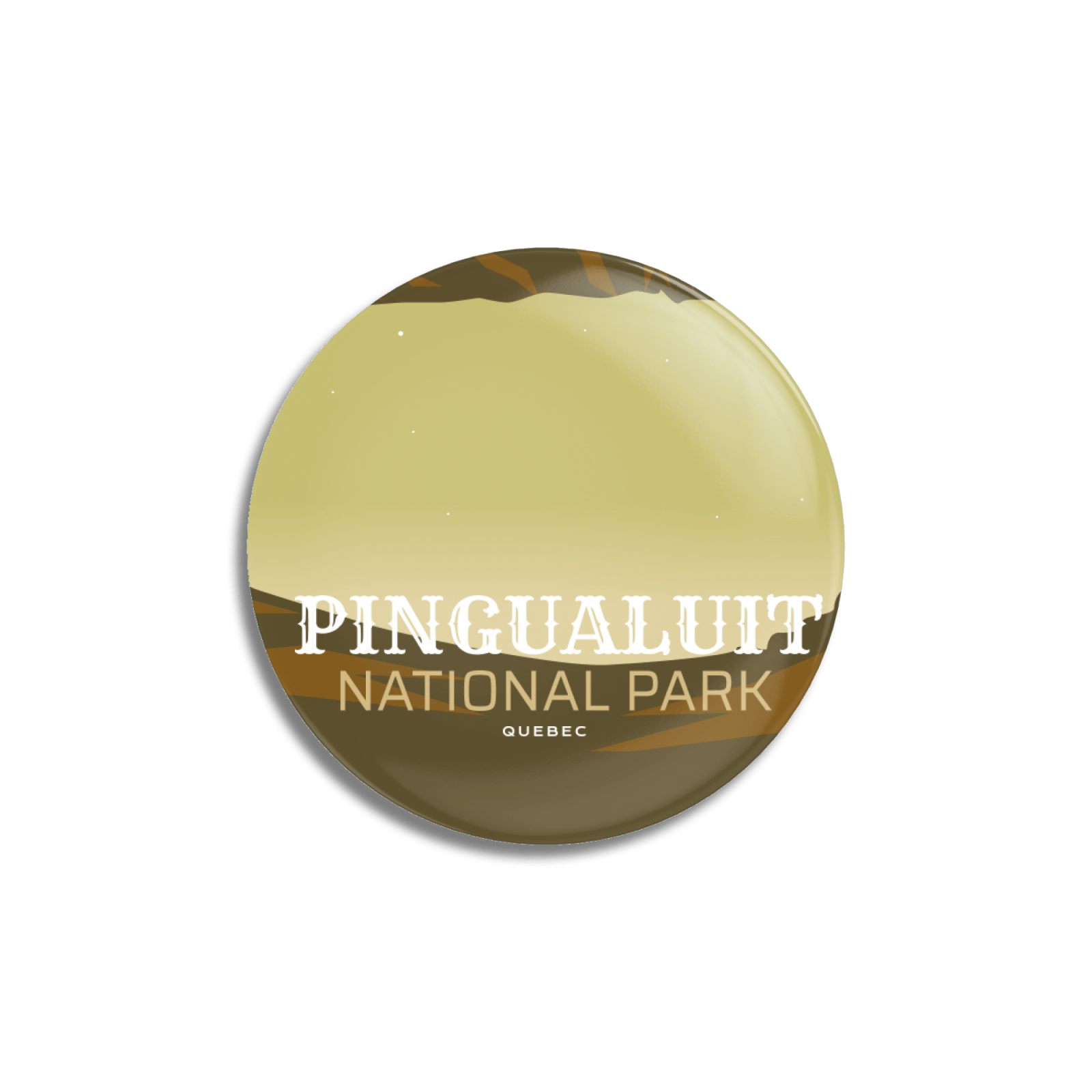 Pingualuit National Park of Quebec Pinback Button
