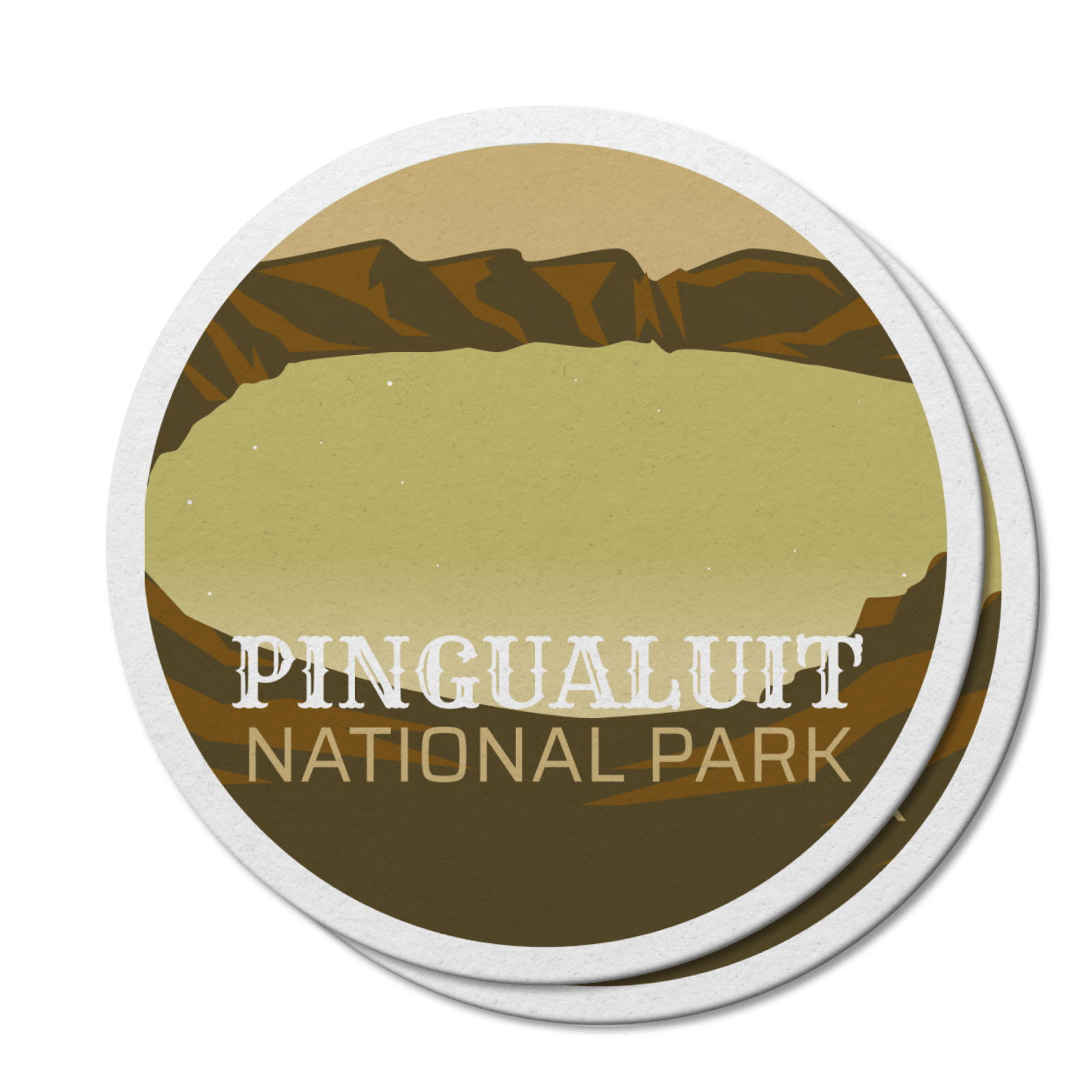 Pingualuit Quebec National Park Waterproof Vinyl Sticker