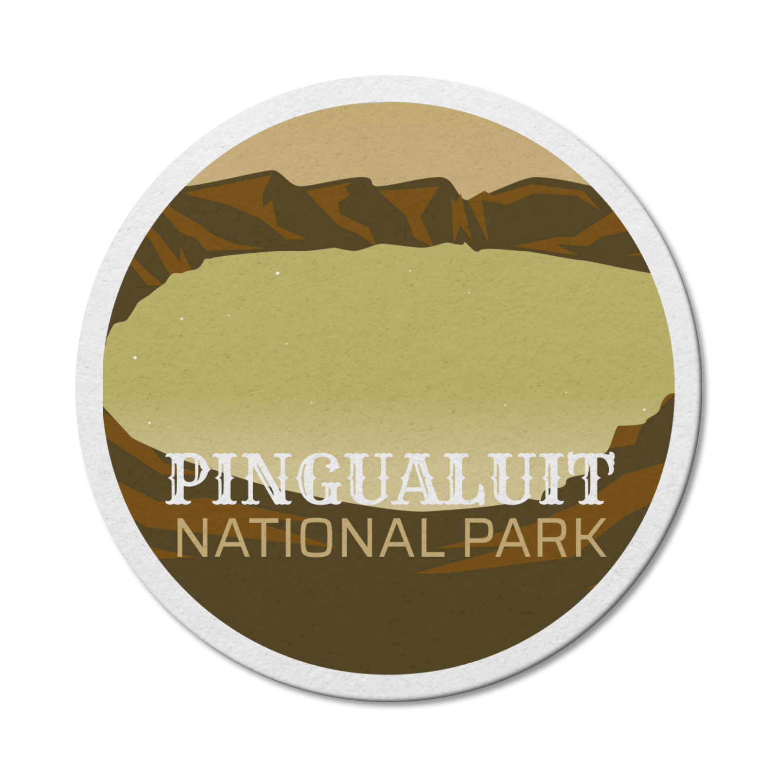 Pingualuit Quebec National Park Waterproof Vinyl Sticker