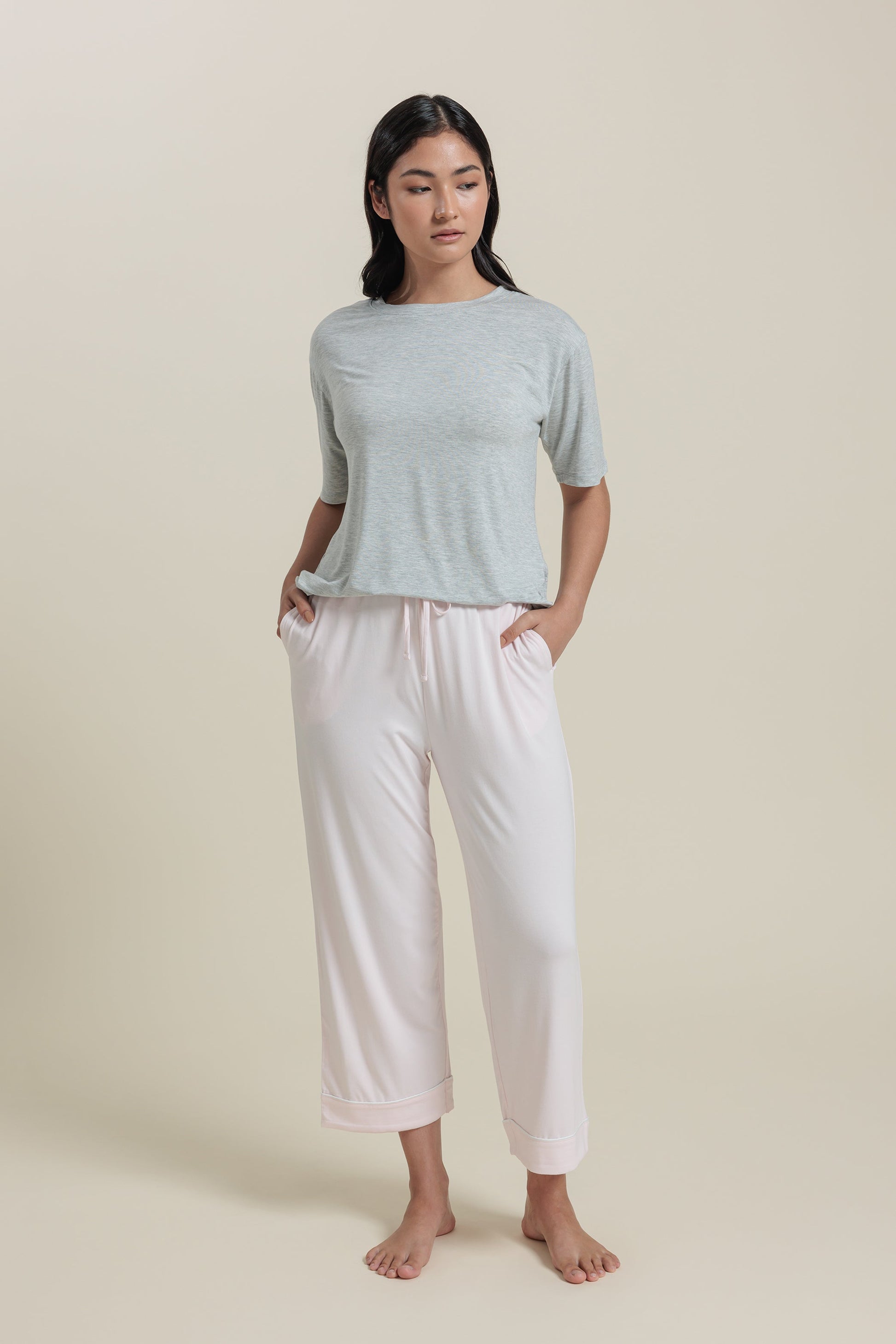 Pantalon de pyjama court en bambou