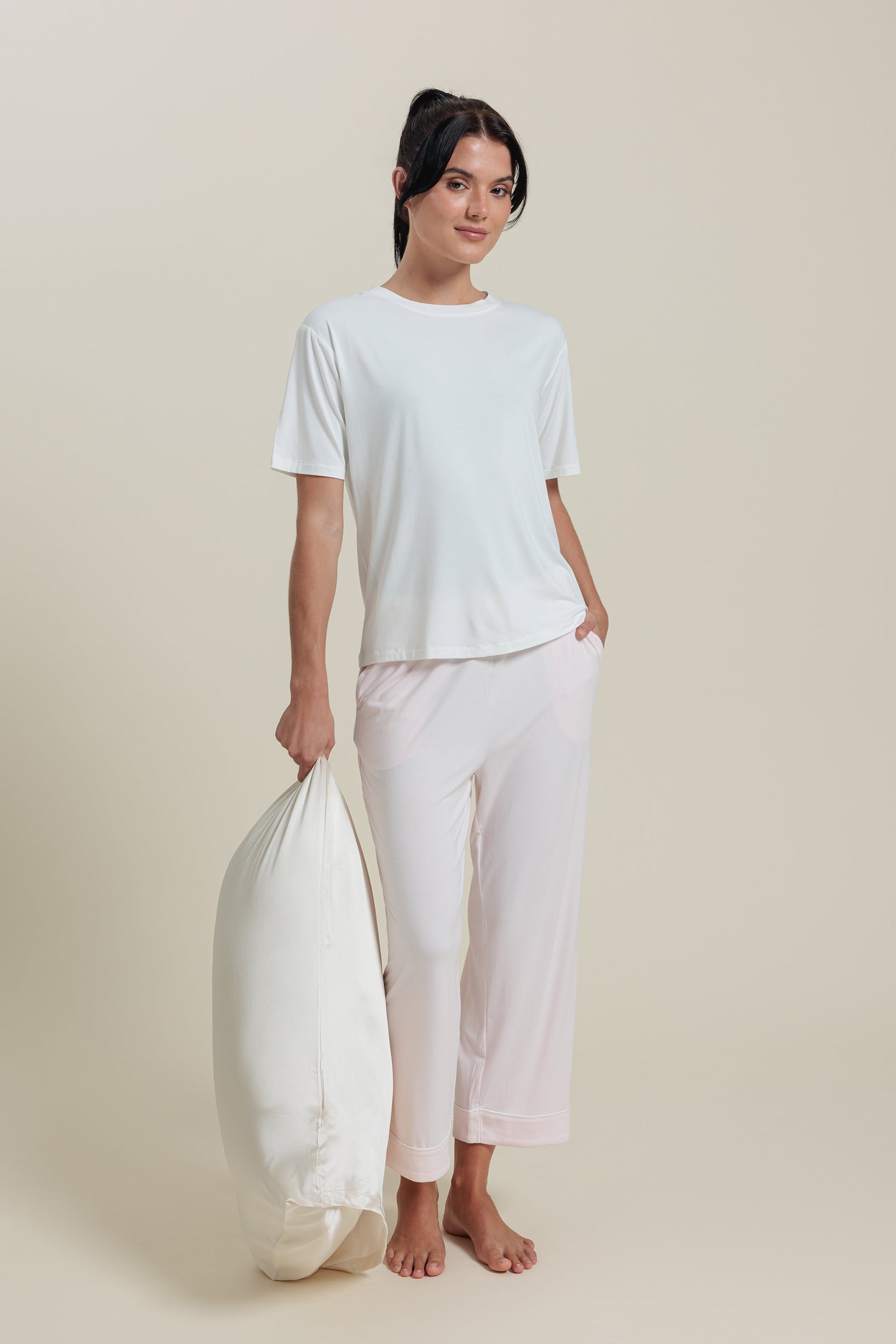 Pantalon de pyjama court en bambou
