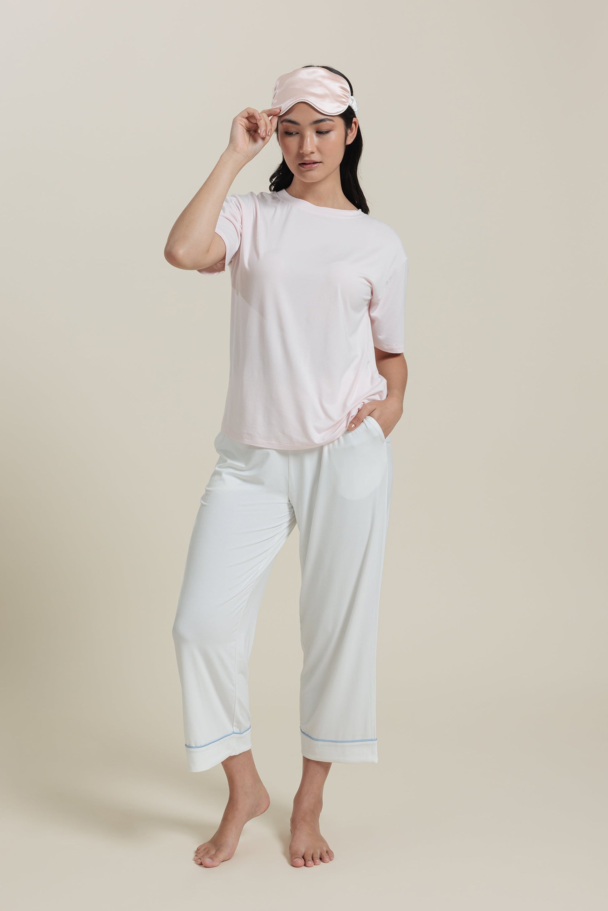 Ensemble de pyjama<br> Ensemble T-shirt et pantalon en bambou