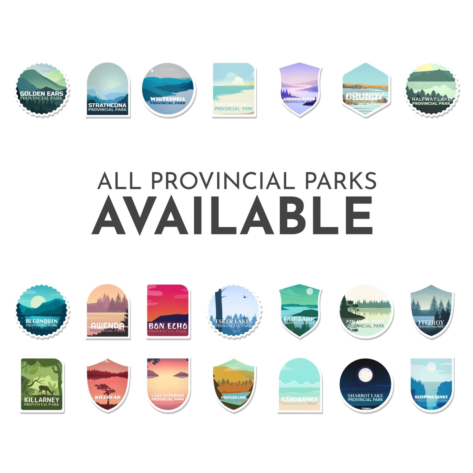Plaisance Quebec National Park Waterproof Vinyl Sticker