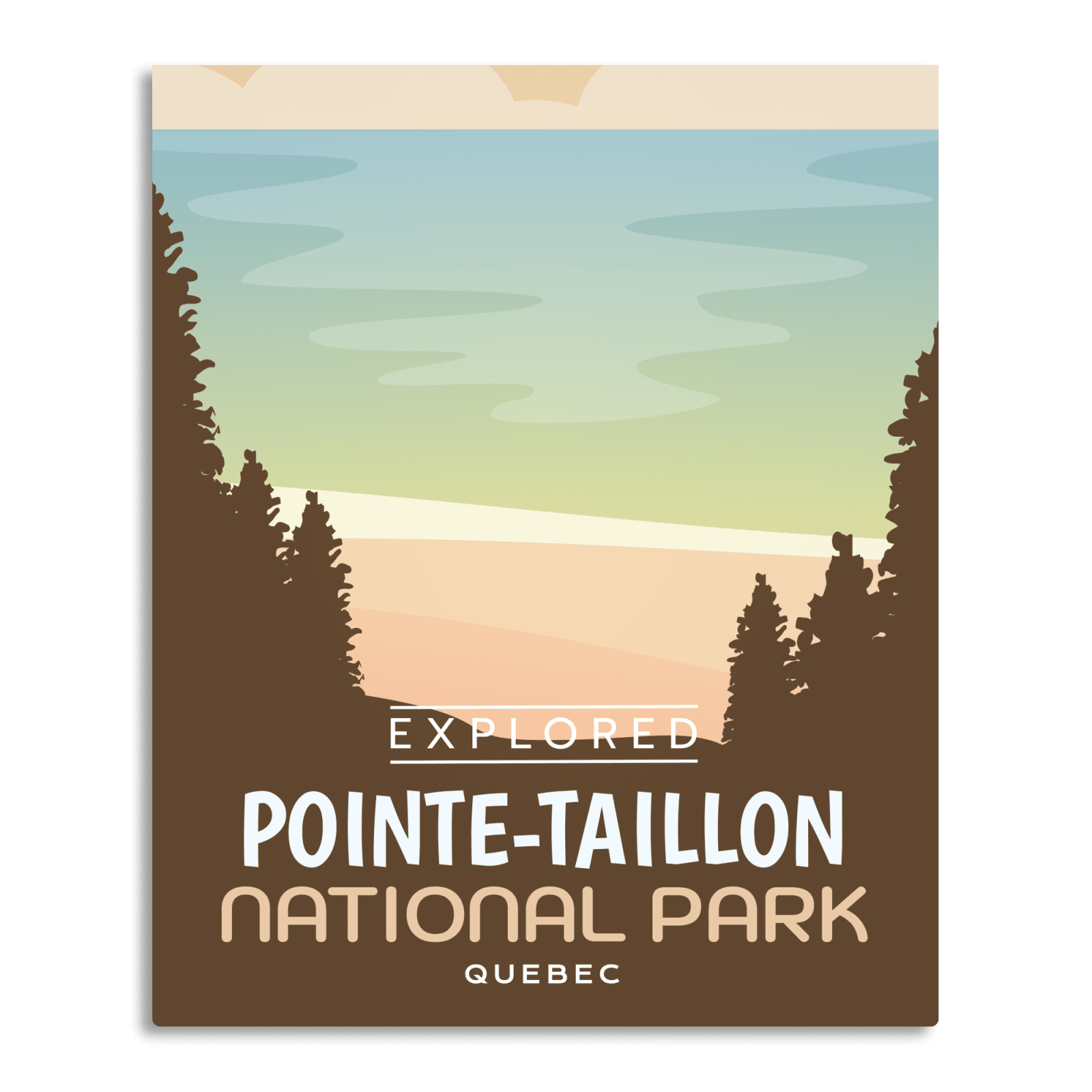 Pointe-Taillon National Park 'Explored' Poster