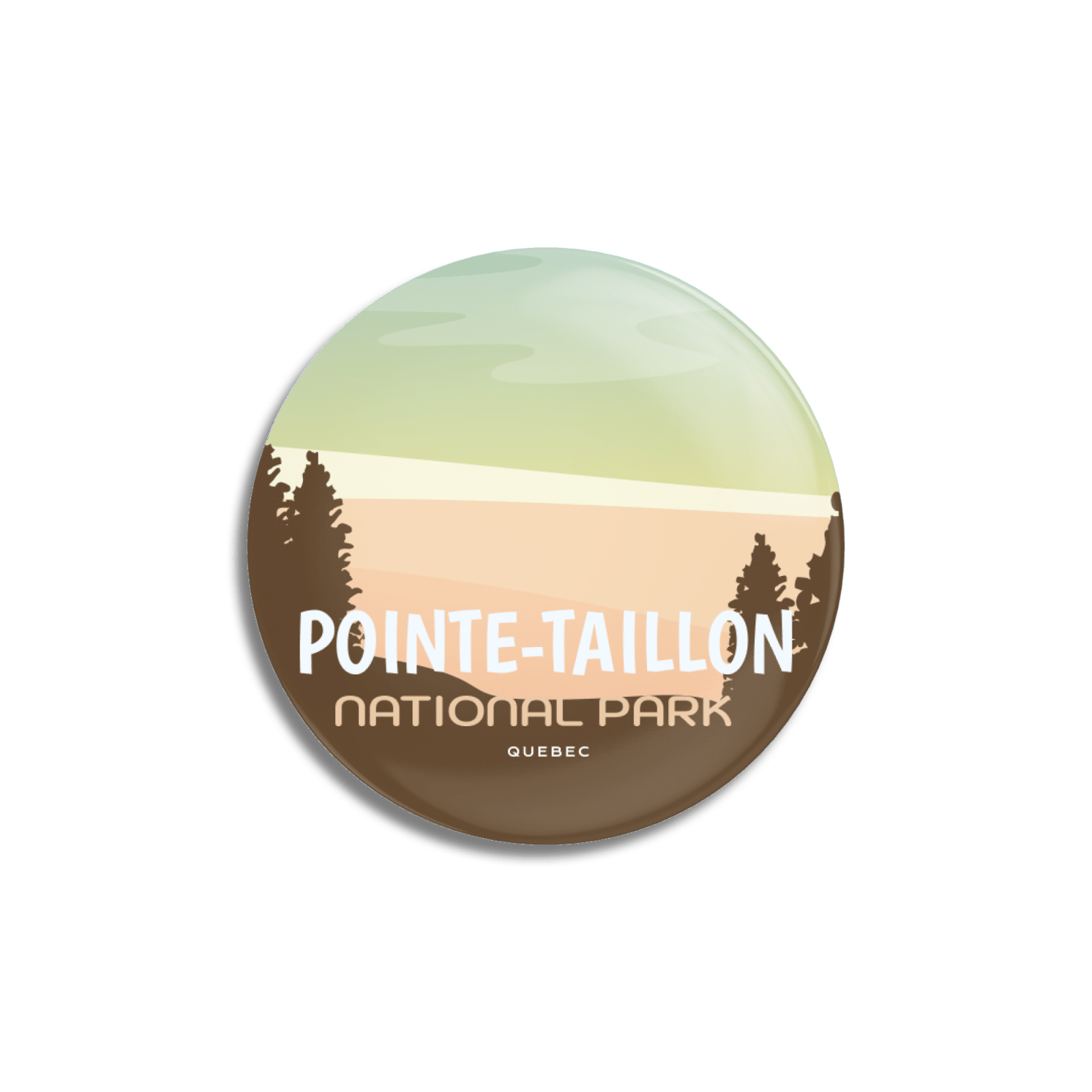 Pointe-Taillon National Park of Quebec Pinback Button