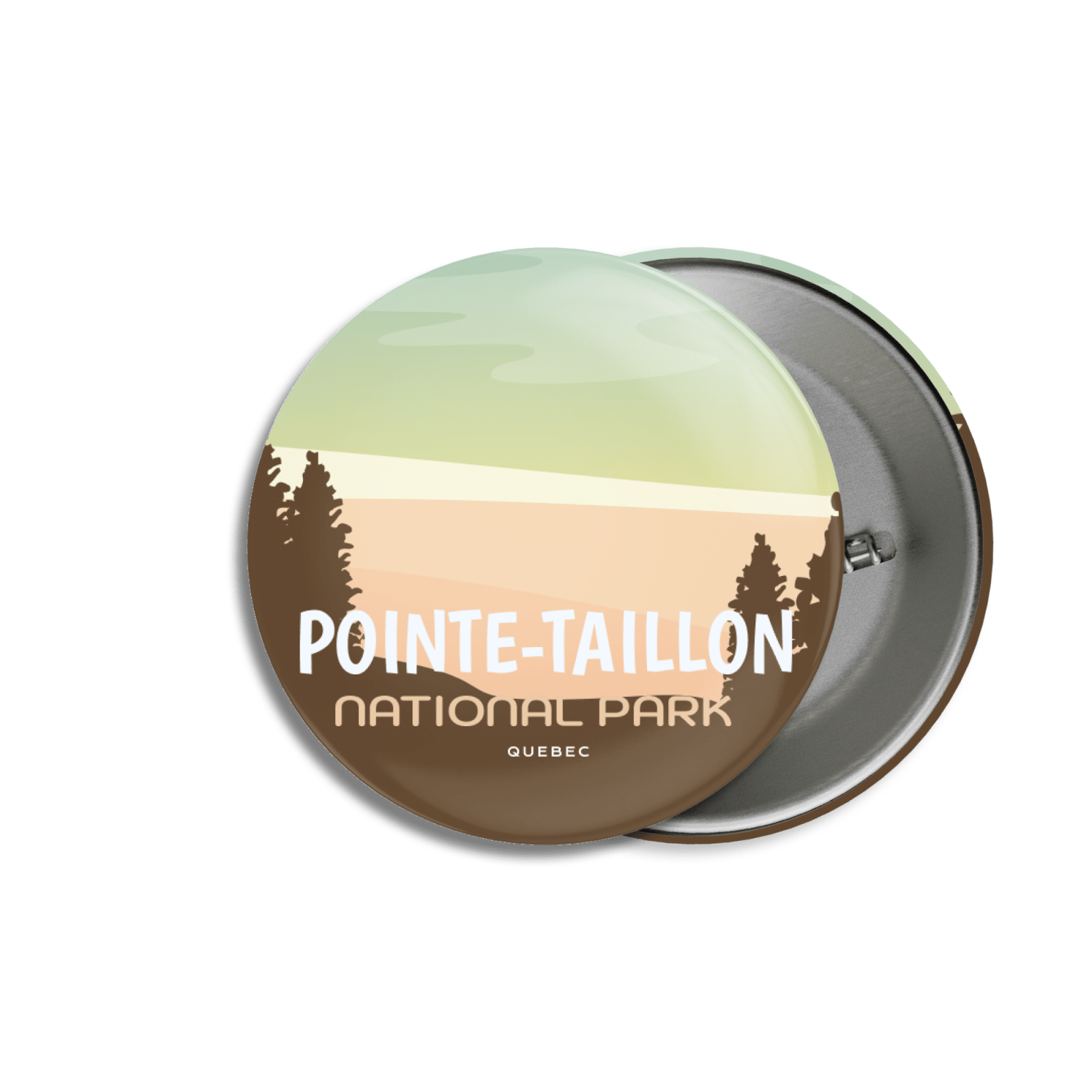 Pointe-Taillon National Park of Quebec Pinback Button