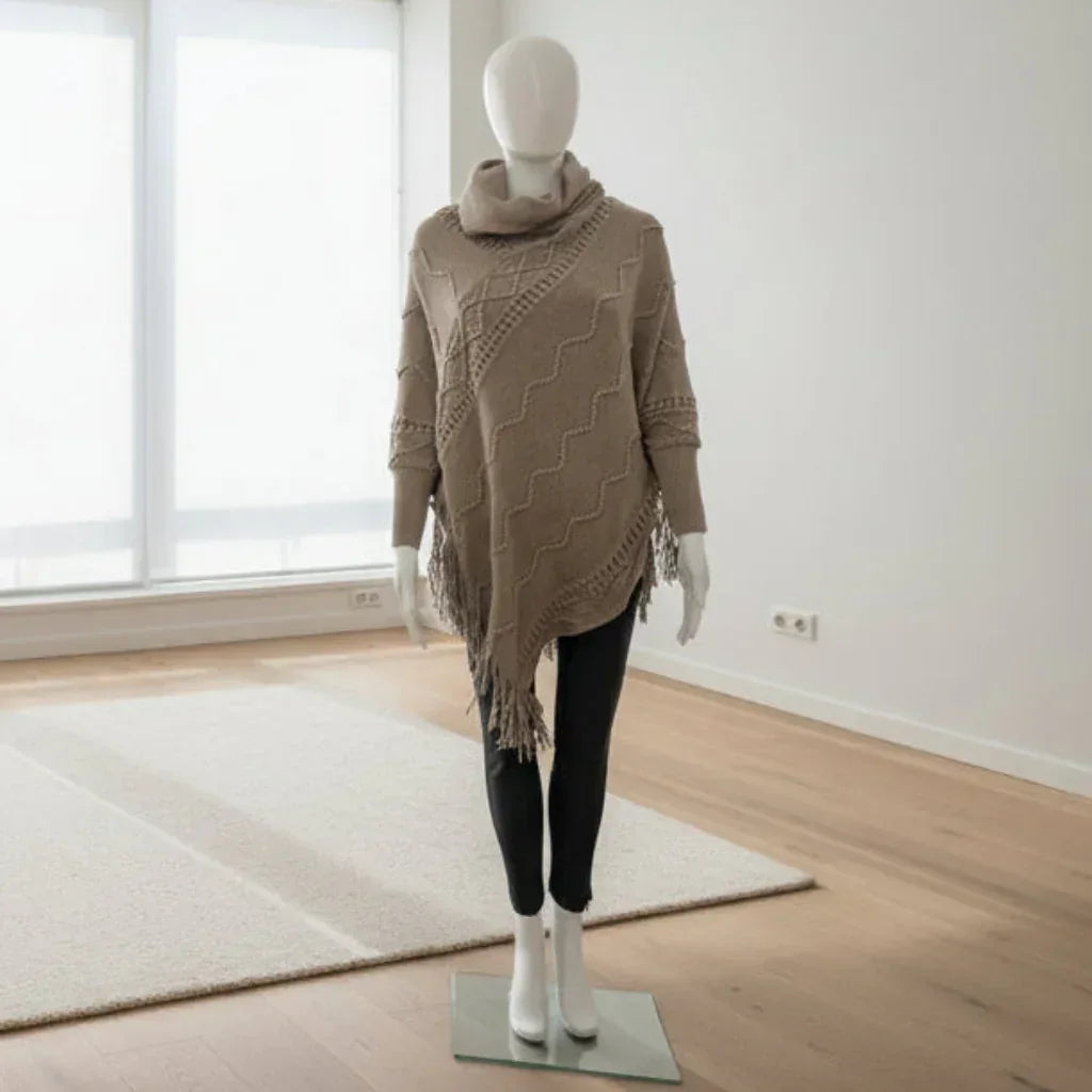 High Collar Poncho