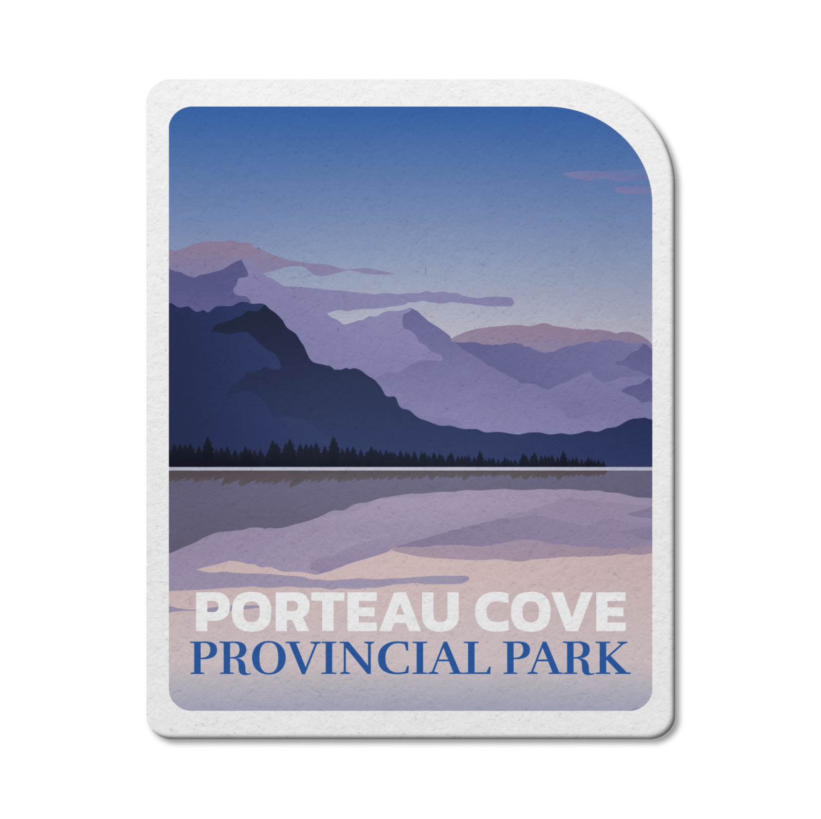 Porteau Cove British Columbia Provincial Park Waterproof Vinyl Sticker, Canada Parks