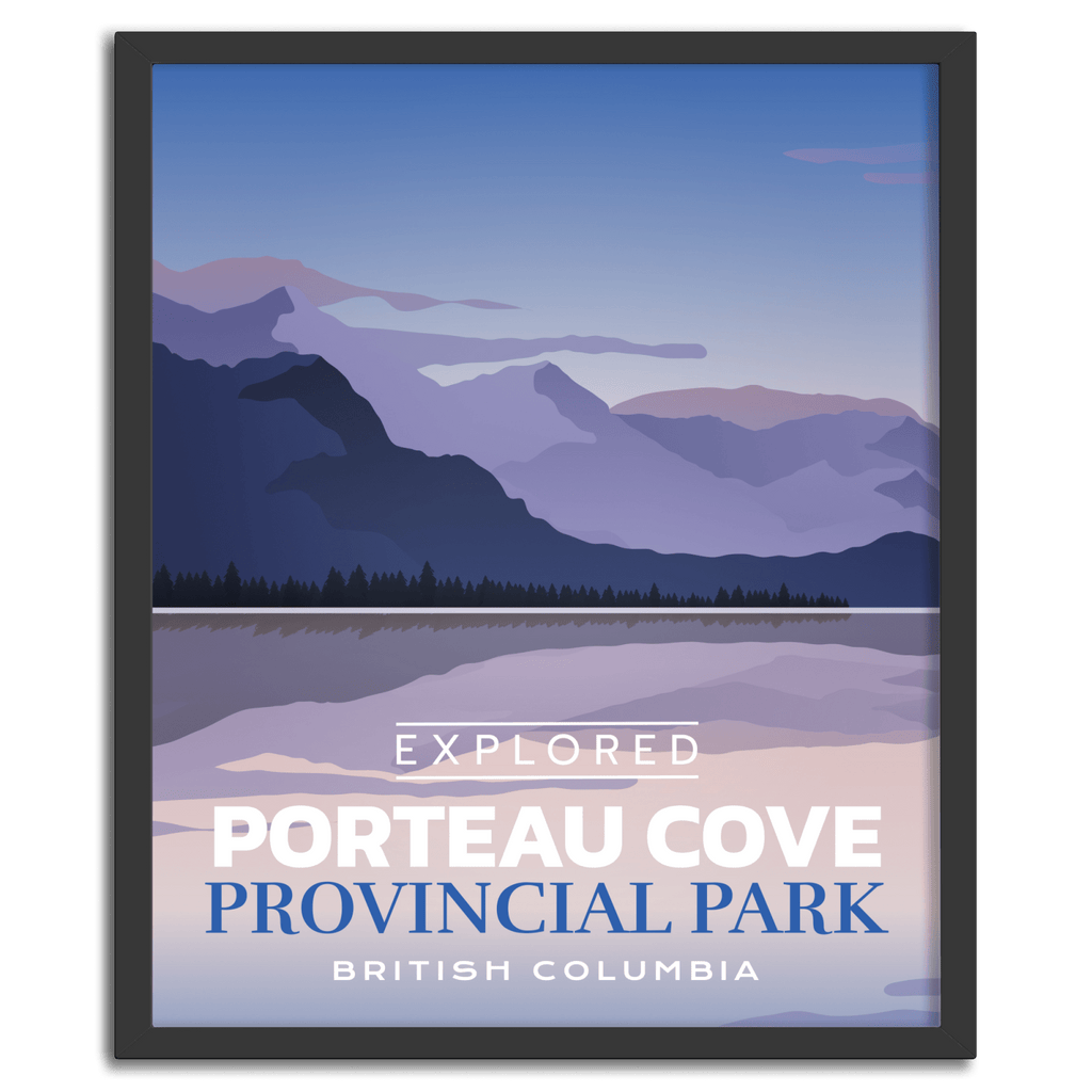 Porteau Cove Provincial Park 'Explored' Poster, Canada Parks
