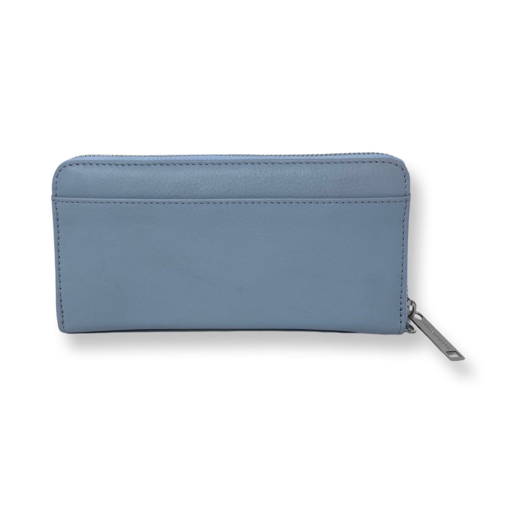 Powder Blue Leather Wallet - Carla