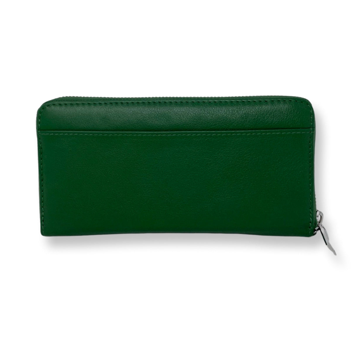 Small Green Leather Wallet - Carla