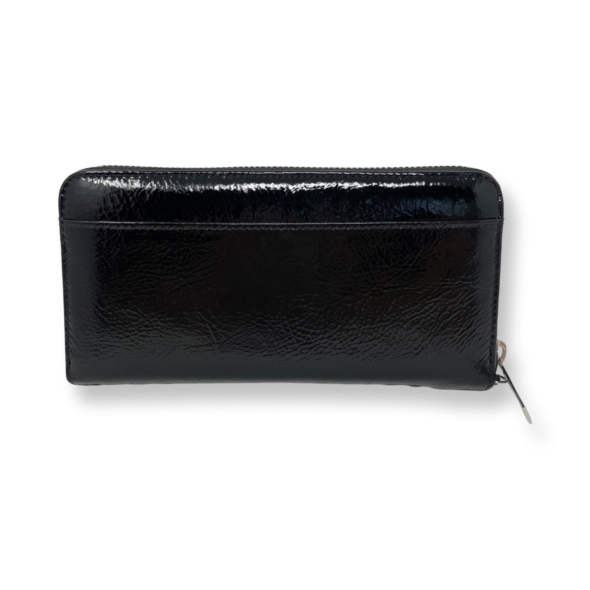Small Patent Leather Wallet Carla, Black