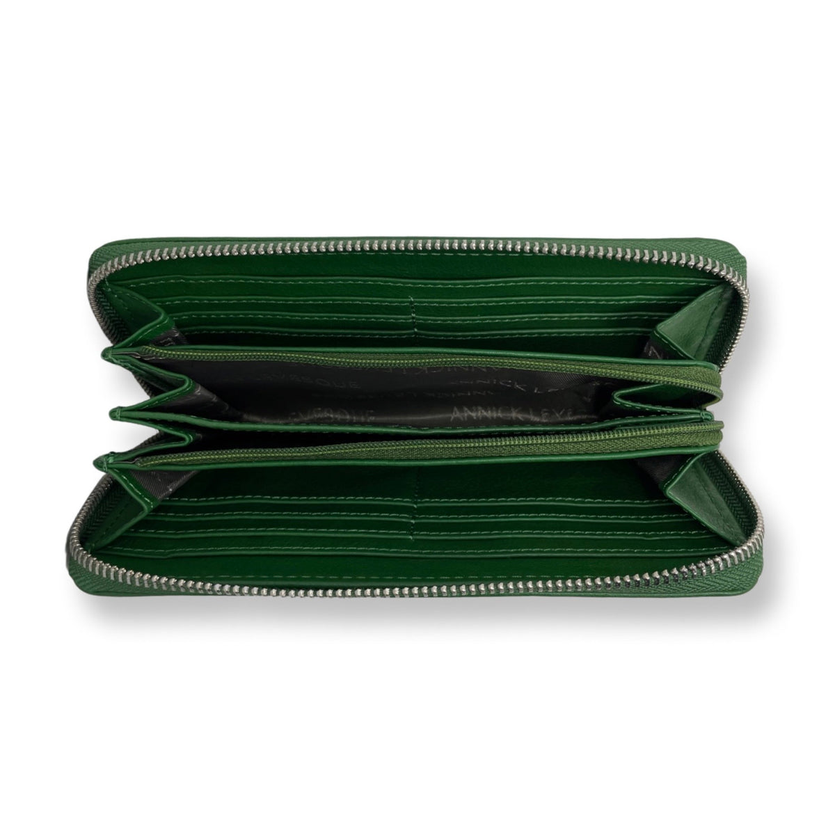 Small Green Leather Wallet - Carla