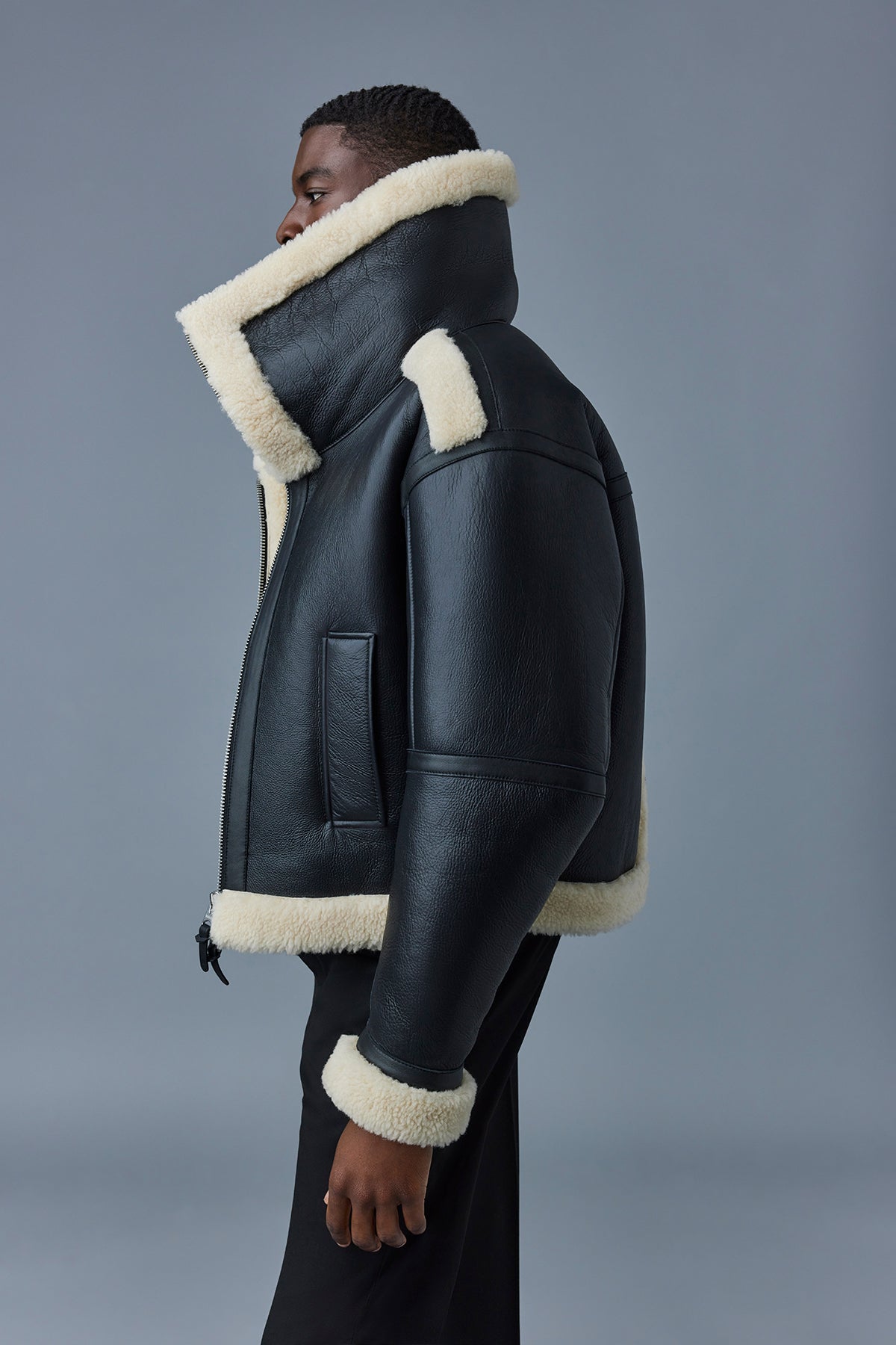 LOTTE Sheepskin jacket with double collar