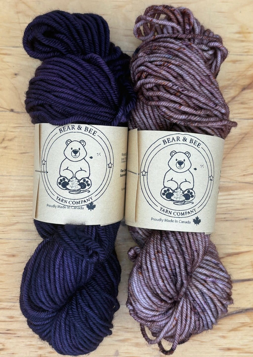 Superwash Merino - Worsted - 100g  Made in Canada