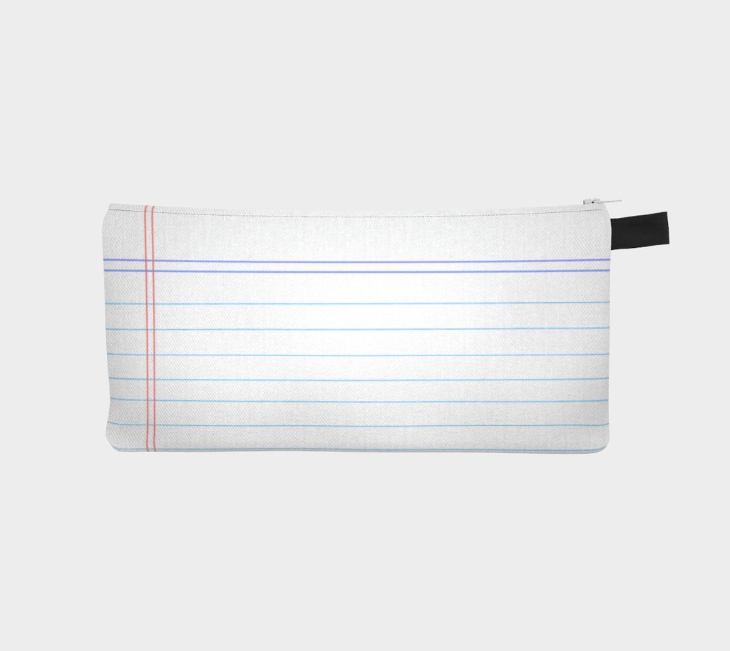 Zippered Cotton Canvas Pencil Case | Loose Leaf