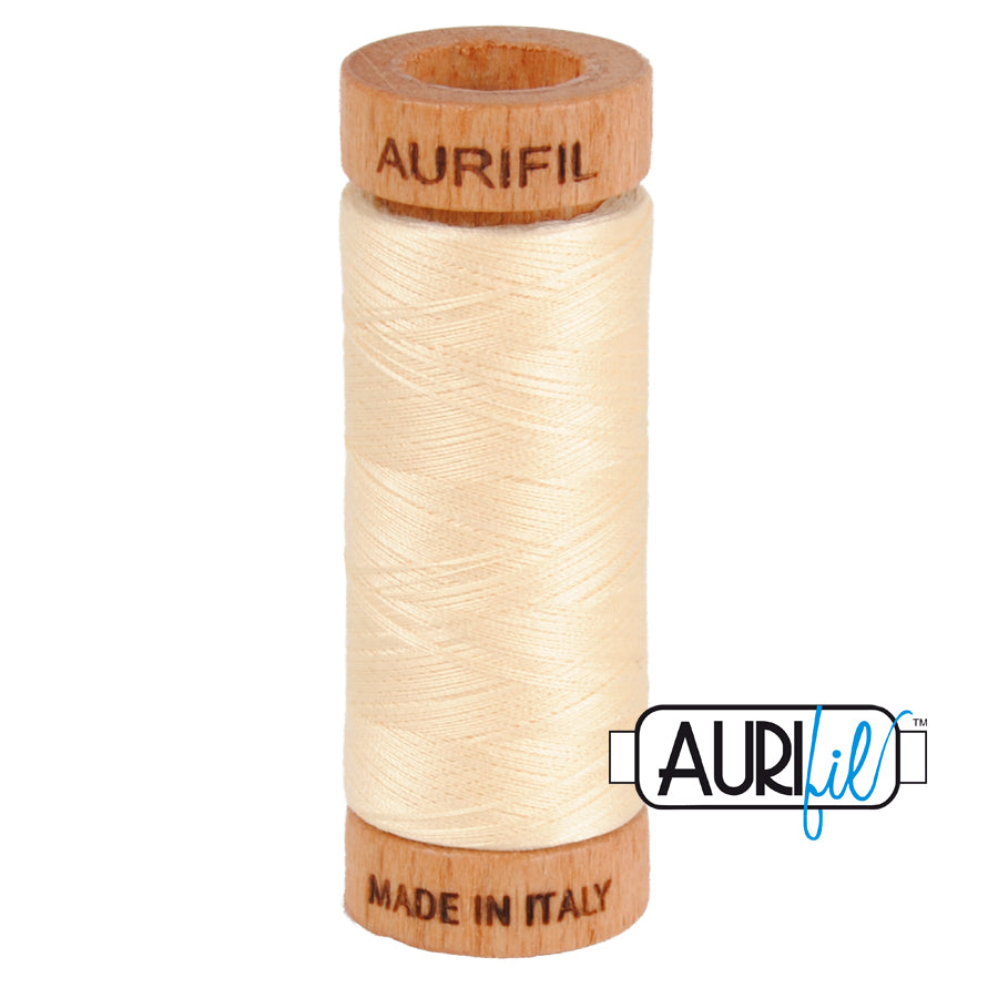 Fil Aurifil - Beurre 2123 - 80wt - 270 m / 300 yds
