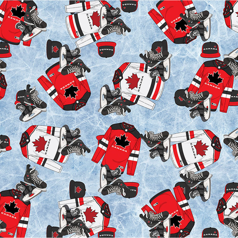 Robert Kaufman - Esprit d'équipe de hockey - QC300-BLU
