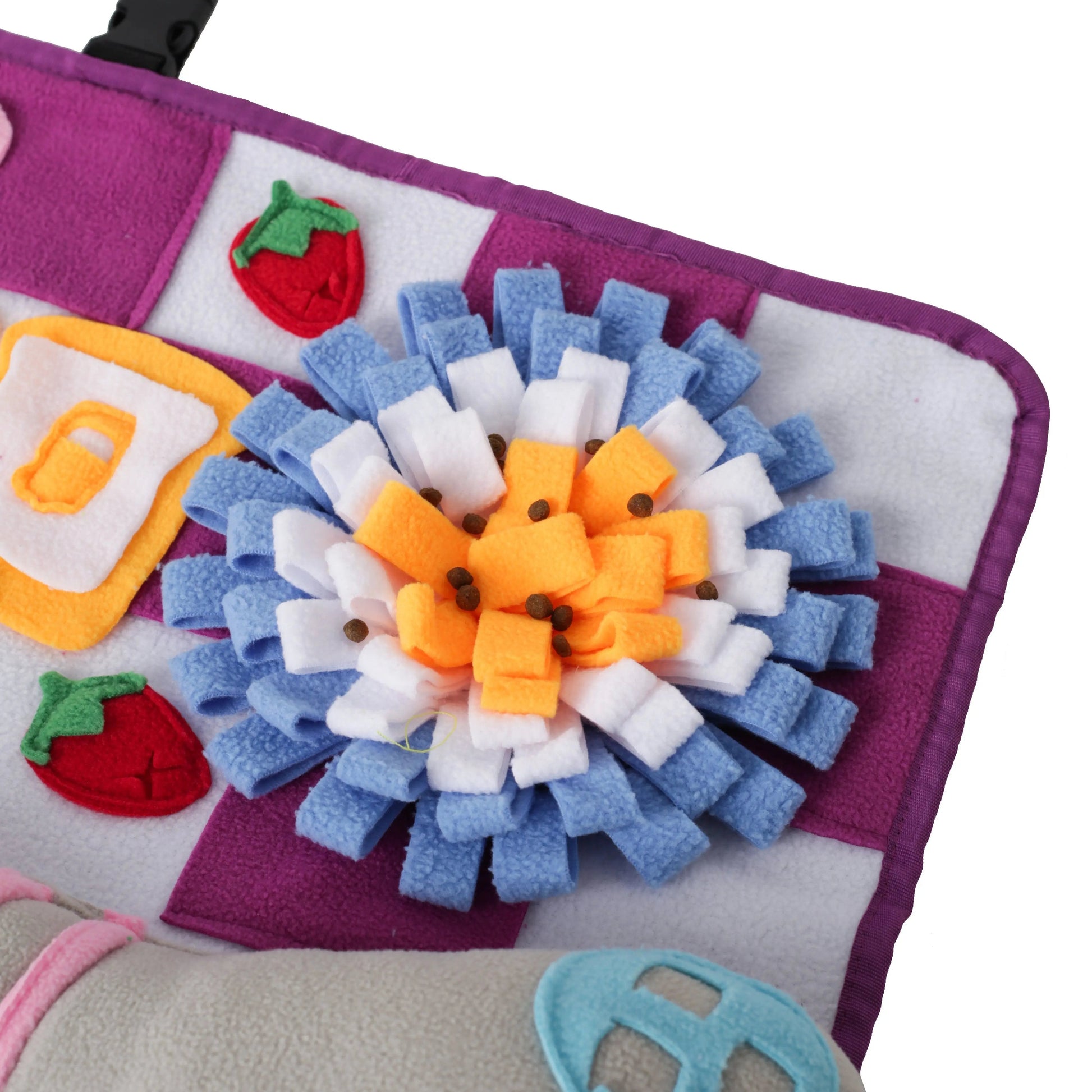 Squeaky Bone Snuffle Mat for Dogs – Interactive Foraging Fun, 24"