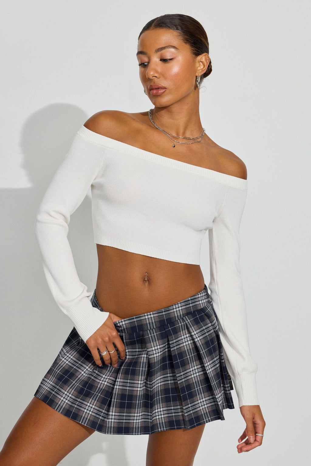 Nicole Pleated Micro Skort