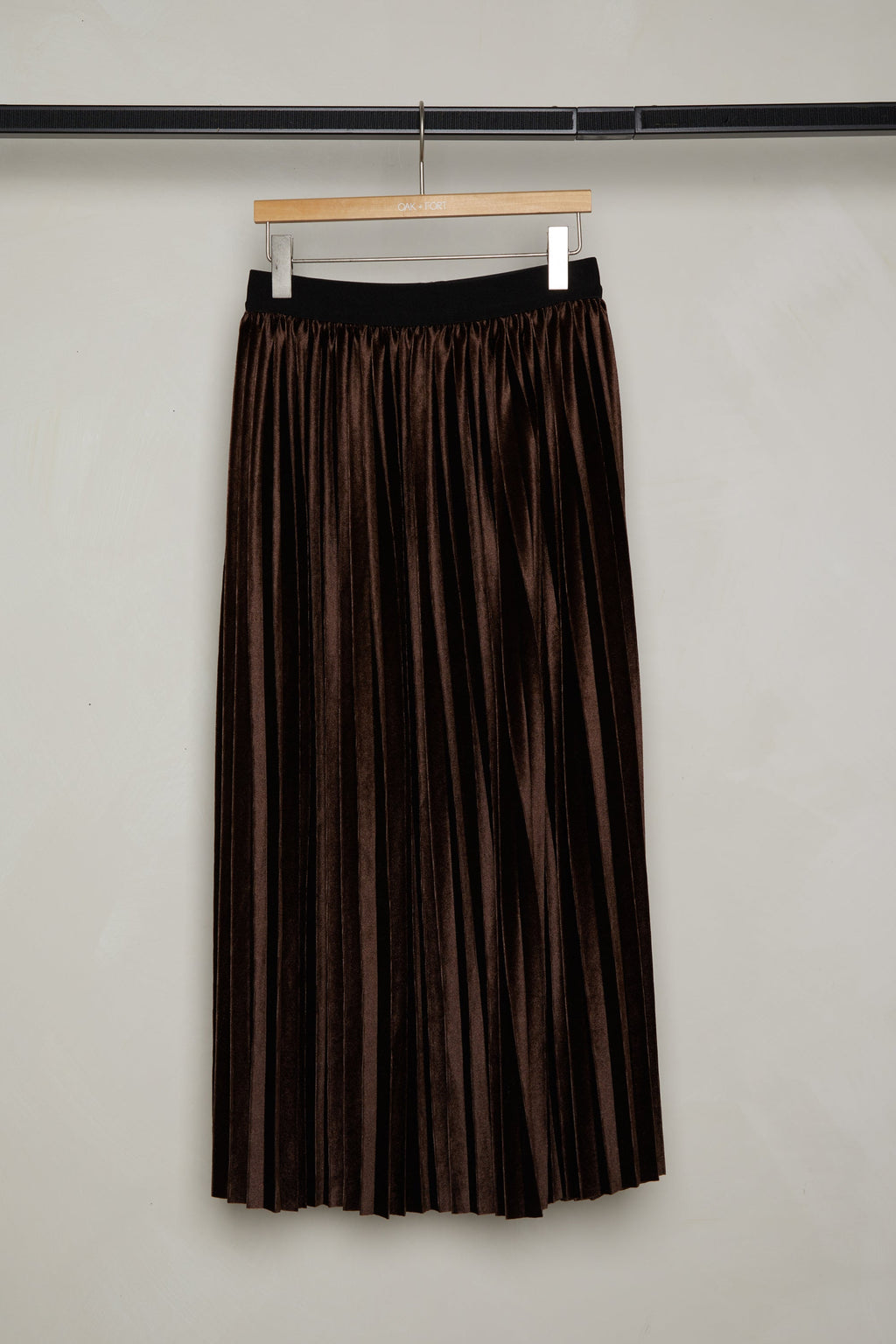 VELVET MIDI SKIRT