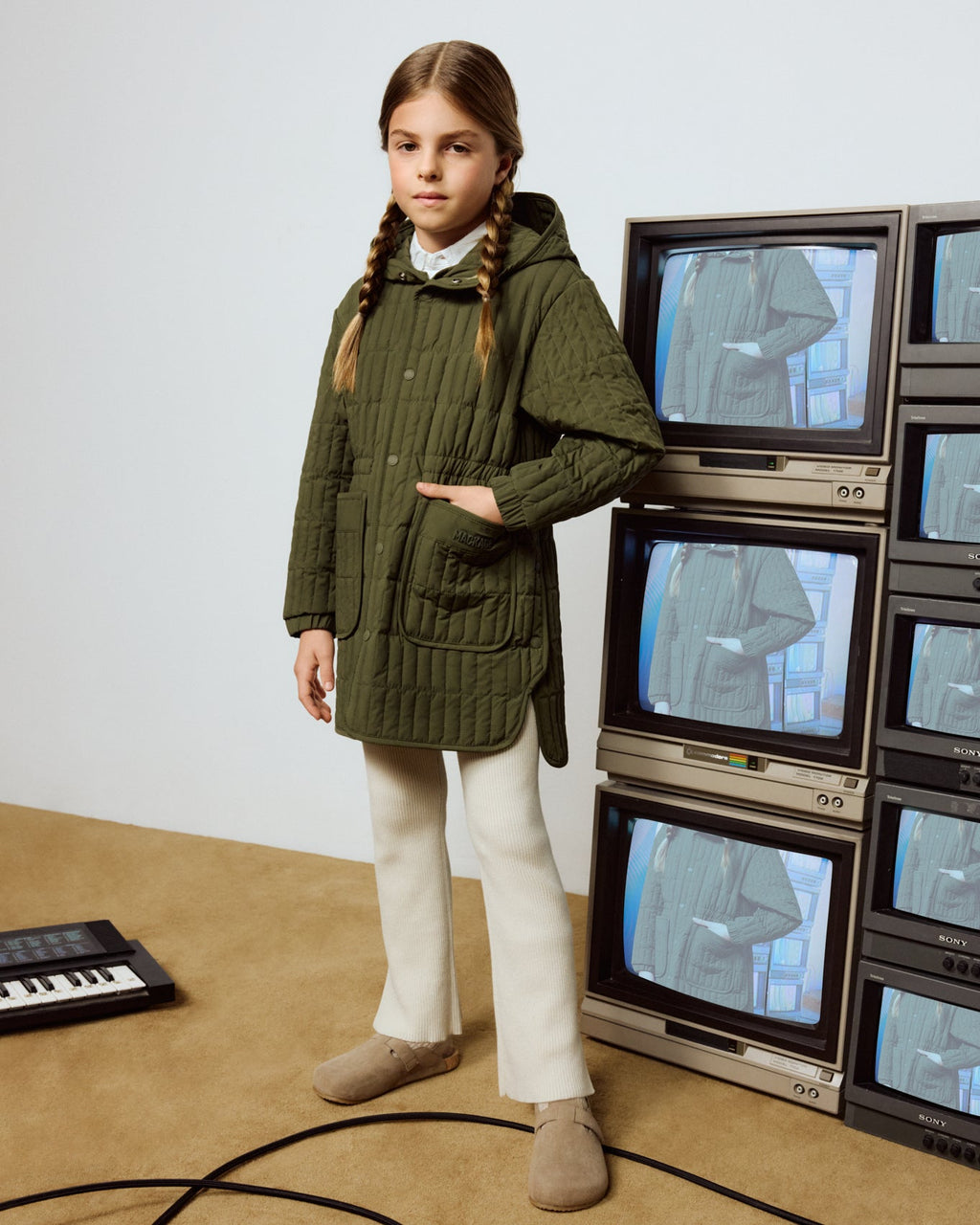 HAYDEN Manteau matelassé vertical léger en duvet pour enfants (8-14 ans)