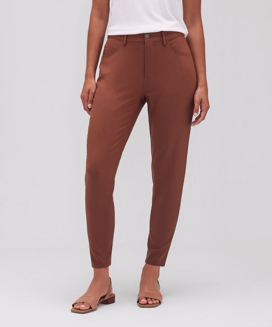 Pantalon de voyage slim en laine mérinos pour femme