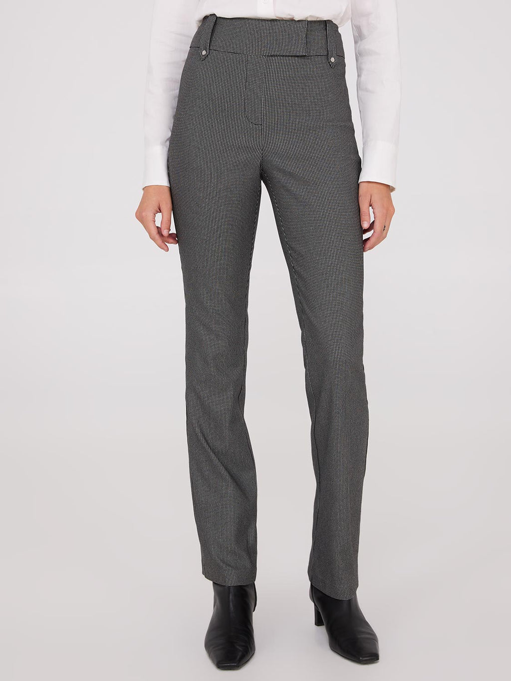 Pantalon bootcut à carreaux