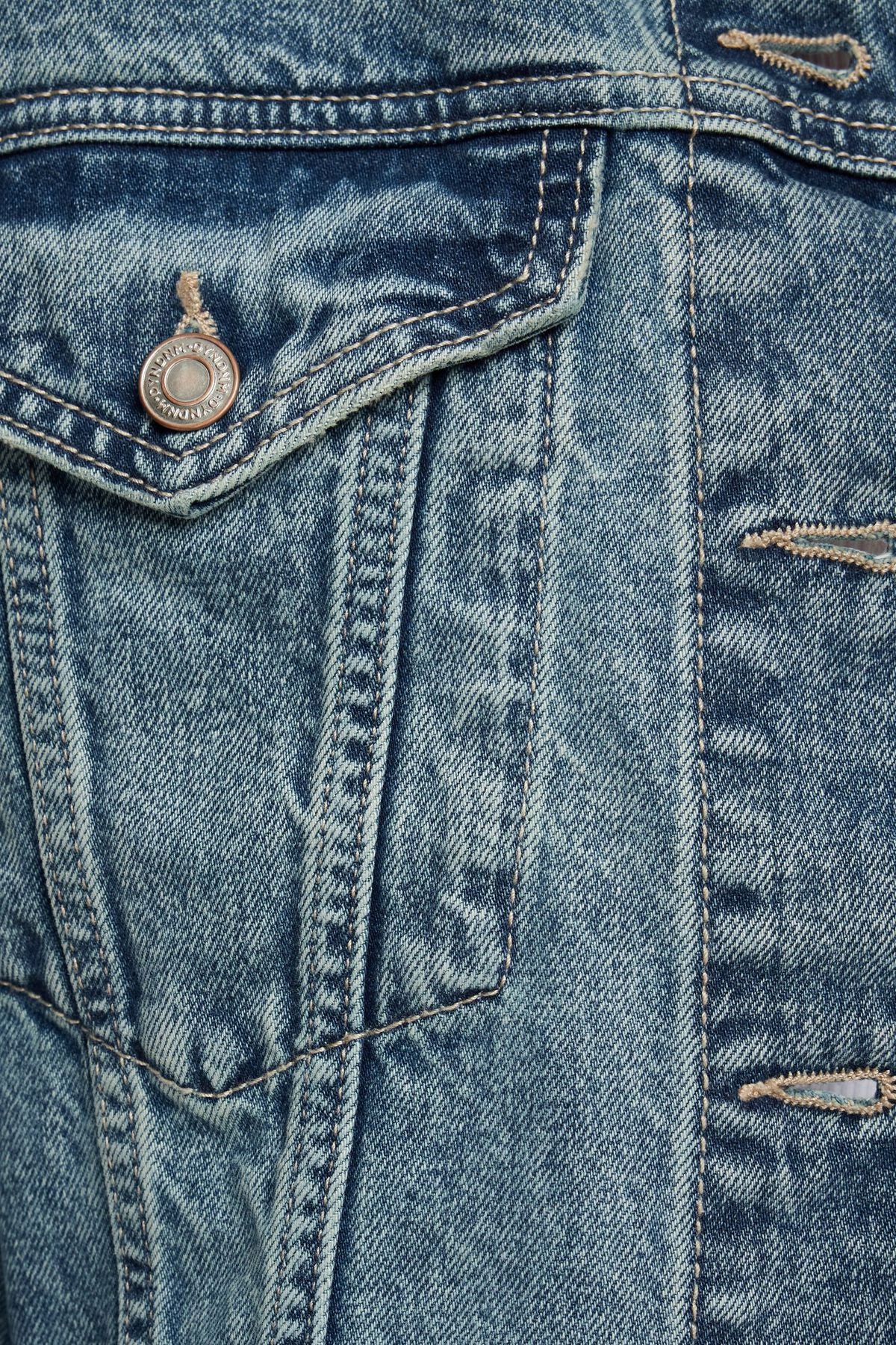 Veste en jean boutonnée