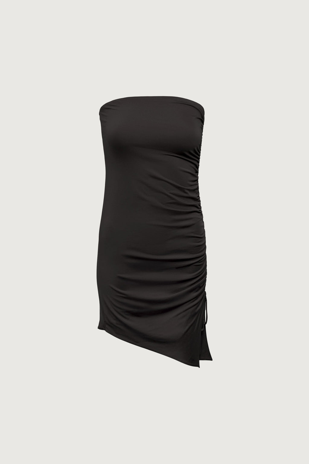 ROBE MINI TUBE AVEC DÉTAILS FRONCÉS