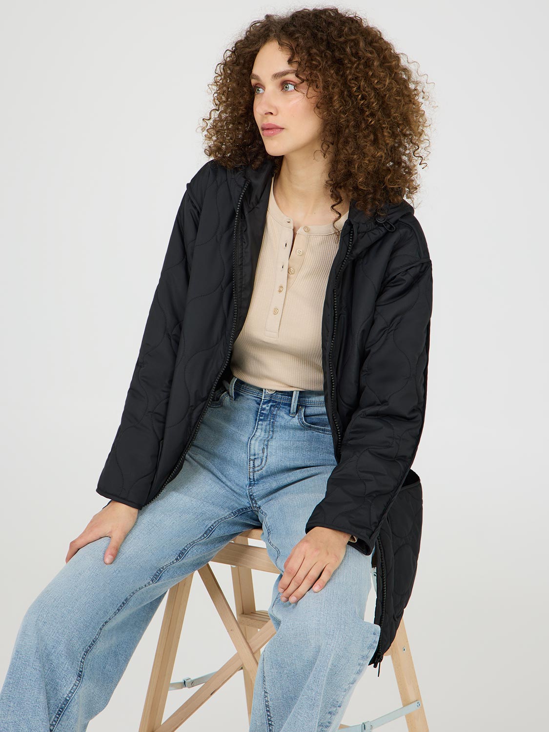 Veste matelassée à capuche