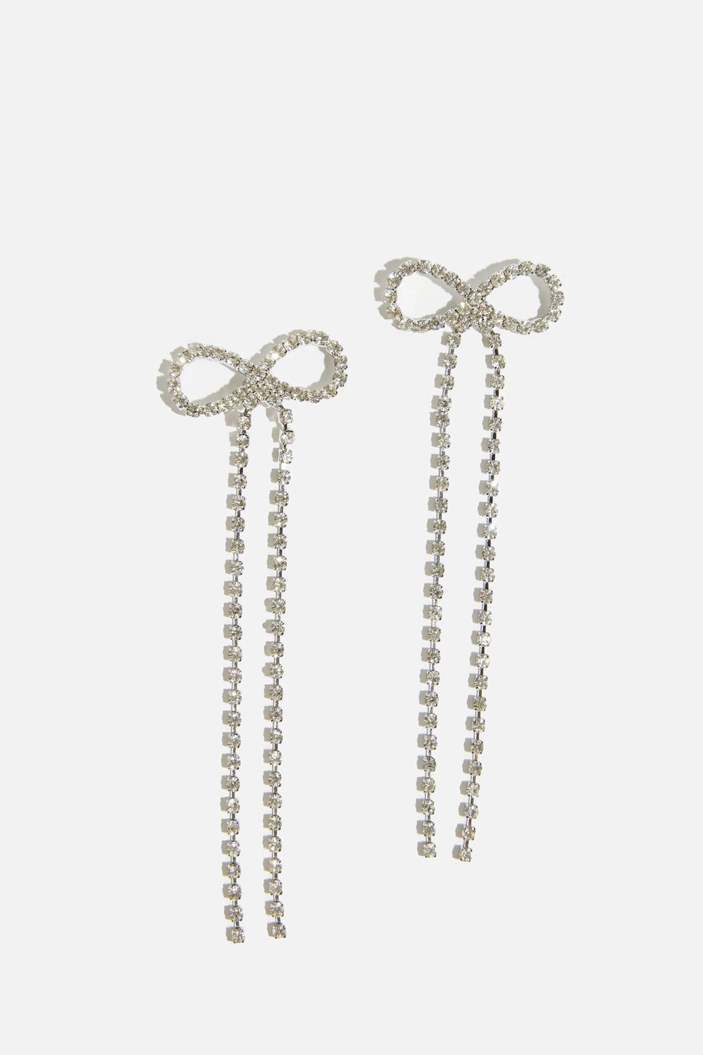 Boucles d'oreilles délicates en forme de nœud suspendu