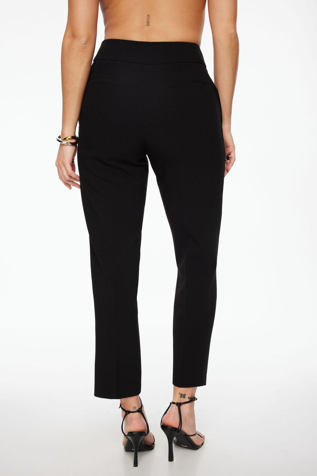 Slim Pintuck Ankle Pants