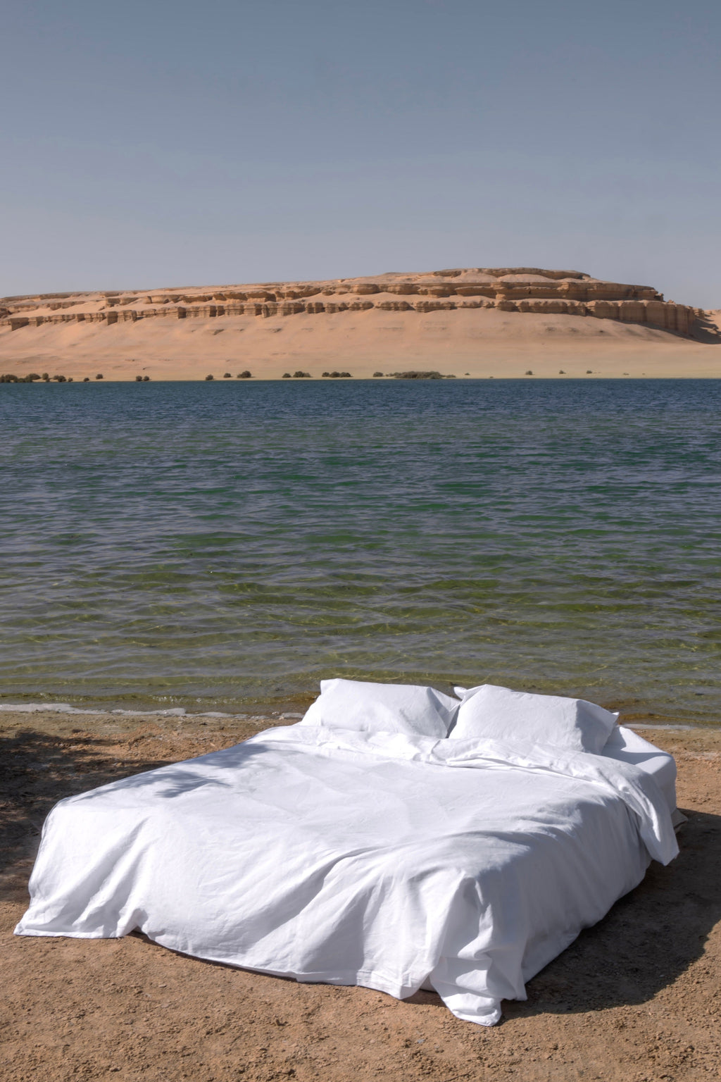 Ensemble housse de couette et taie d'oreiller en lin