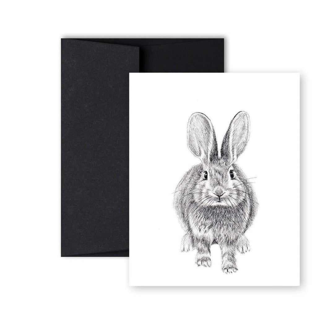 Rabbit front and back Greeting Card
