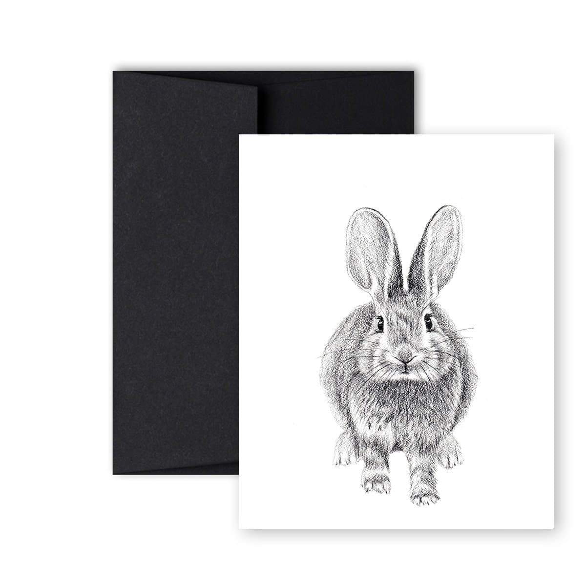 Rabbit front and back Greeting Card