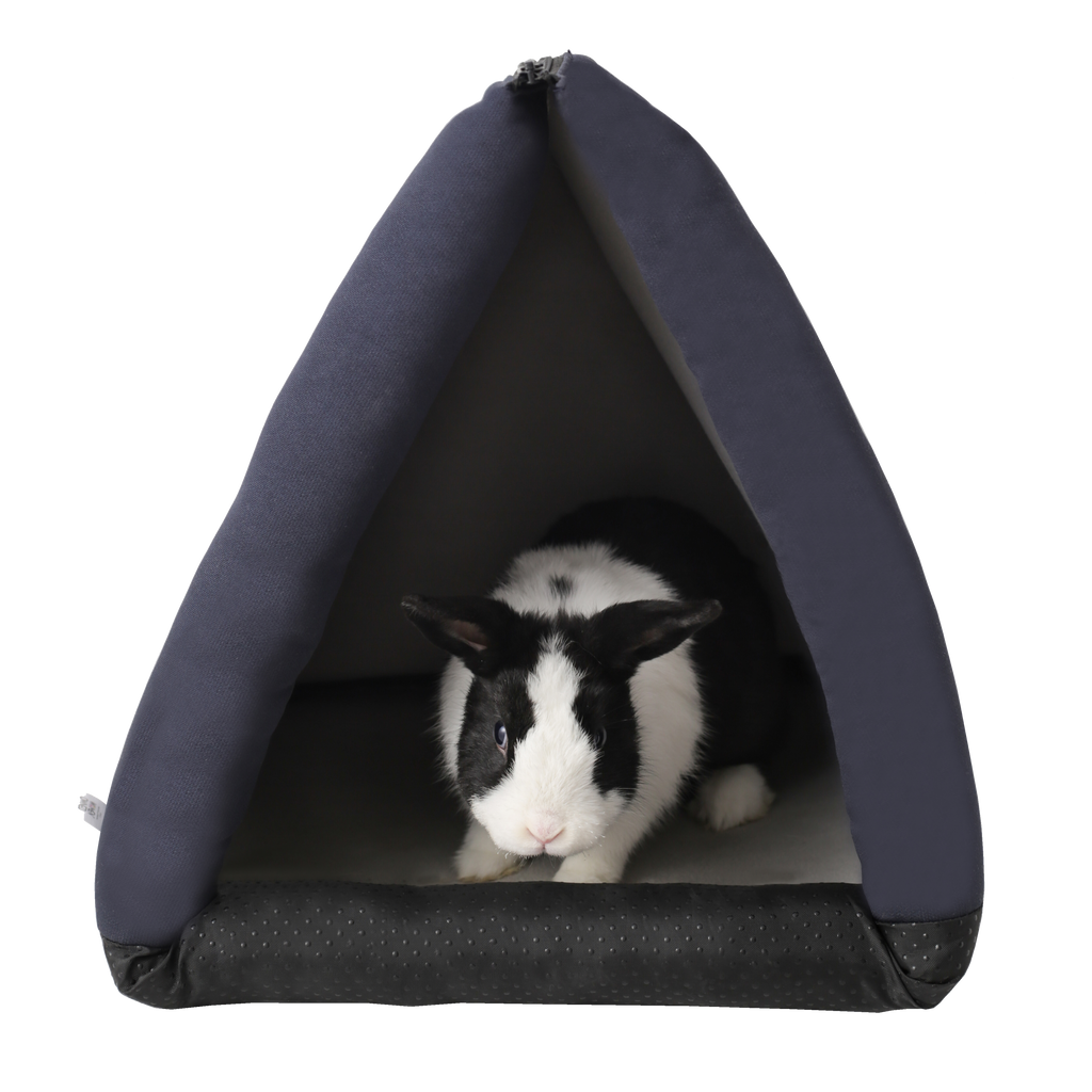3-in-1 Pet Bed:  Cove, Tunnel & Mat, Great for Rabbits, Cats & Small Pets