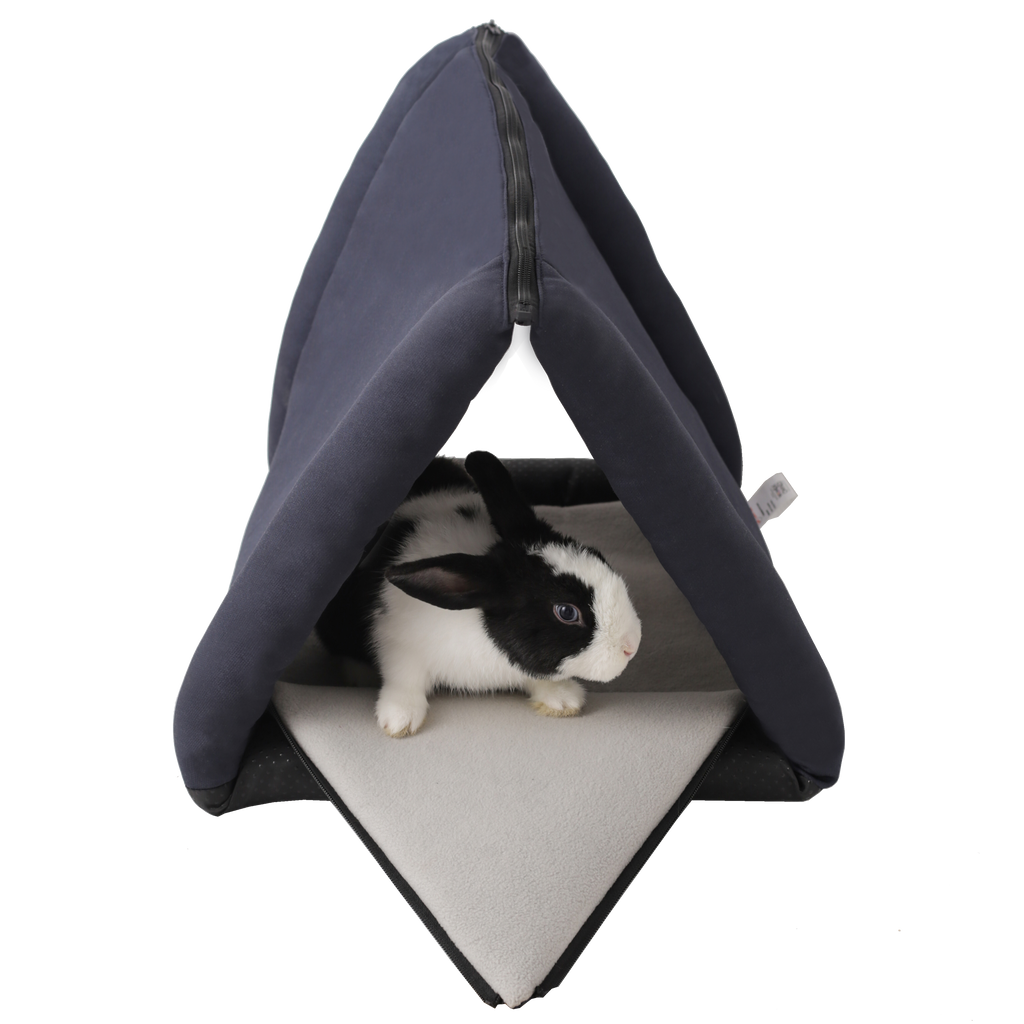 3-in-1 Pet Bed:  Cove, Tunnel & Mat, Great for Rabbits, Cats & Small Pets