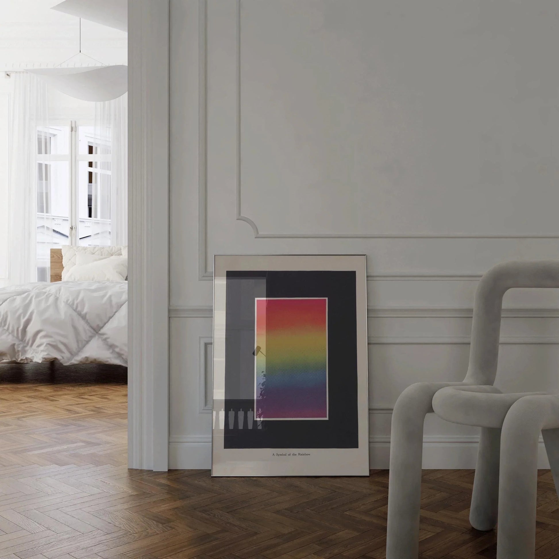 Estampe vintage « Symbole de l'arc-en-ciel » - Bonnie E. Snow (Encadrée ou non encadrée)