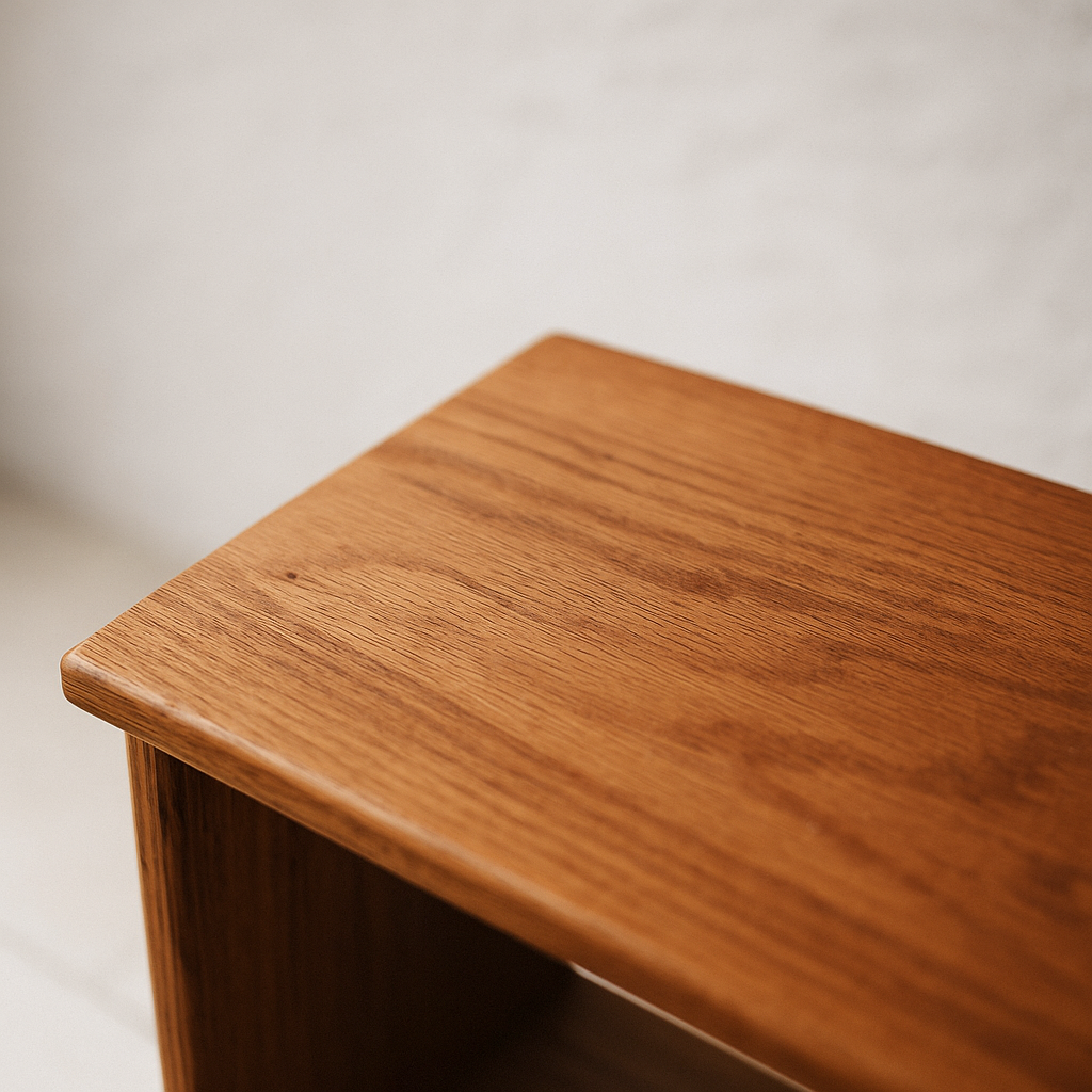 3 shelf bookcase in red oak
