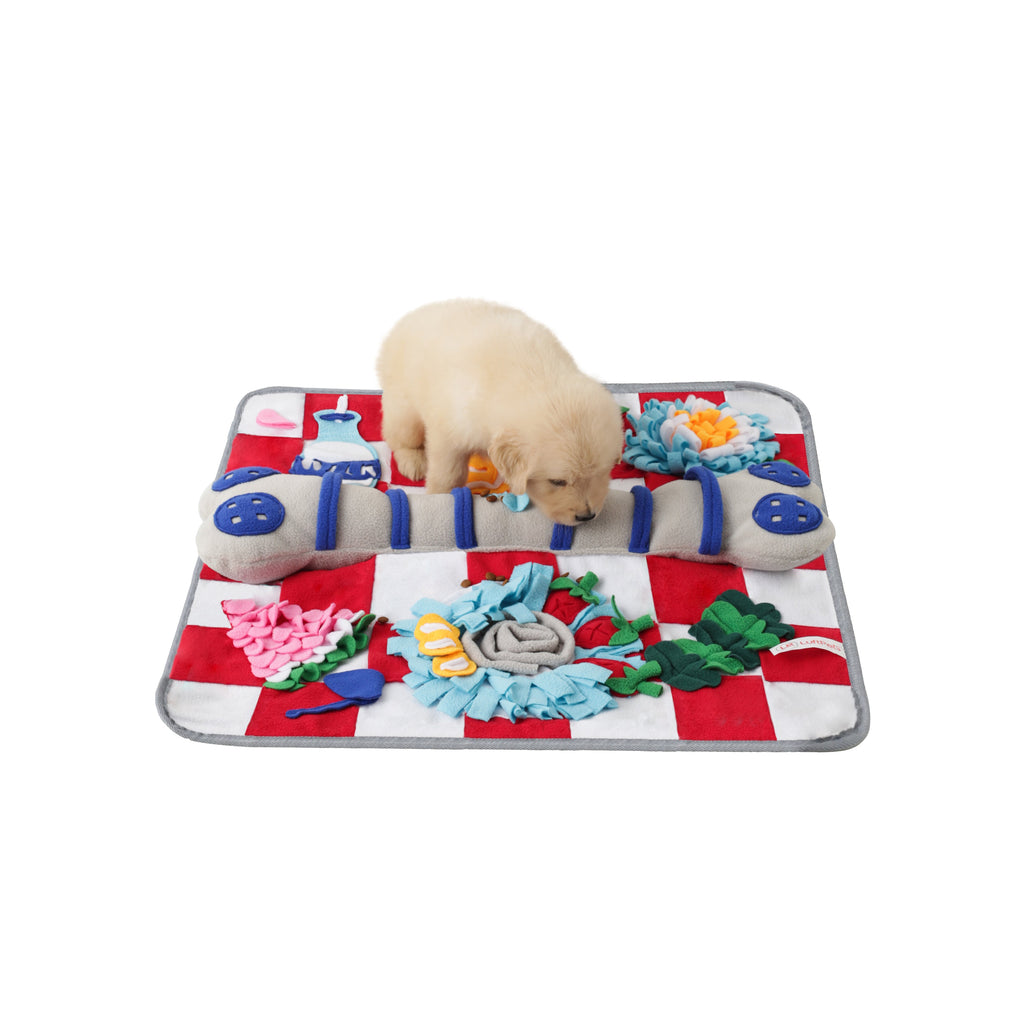 Tapis à renifler couineur pour chiens – Jeu interactif de recherche de nourriture, 61 cm